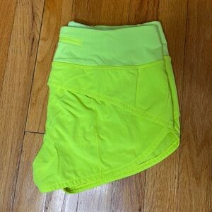 Lululemon Neon Speed Up Short